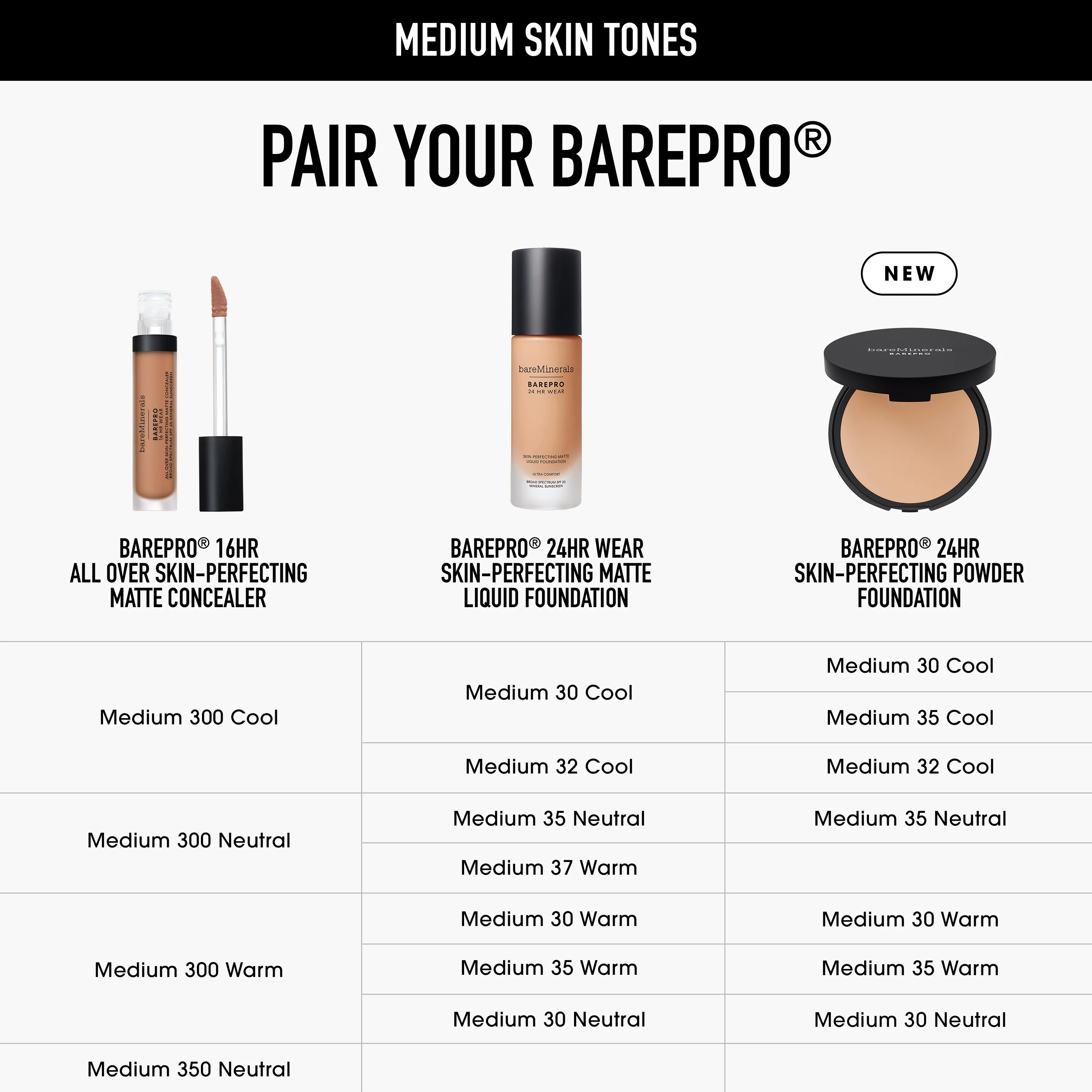 BAREPRO® 16HR All Over Skin-Perfecting Matte Concealer - Image 57
